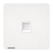 西门子(SIEMENS)开关插座 六类电脑网络插座面板 致典雅白色