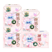 Sofy 苏菲 卫生巾裸感S贵族™棉进口日用姨妈巾25cm12片*3包+迷你巾14片