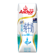 安佳（Anchor）低脂高钙牛奶 250ml*24整箱 新西兰原装进口草饲牛奶 减少50%脂肪