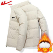 WARRIOR 回力 棉服男外套冬季新款情侣加厚面包服潮流宽松立领大码保暖棉袄