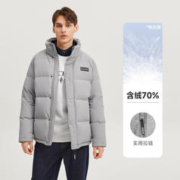 SKECHERS 斯凯奇 男士羽绒服羽绒外套梭织短款羽绒恒温保暖