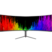泰坦军团 49英寸 曲面屏 HDR技术 144Hz 32:9双显带鱼屏 电竞游戏办公 旋转升降 高清准4K电脑显示器 C49SH