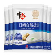 PLUS会员：中盐 日晒自然盐250g*5