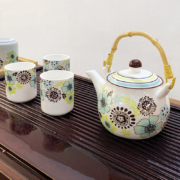 Cheng’S 精美陶瓷茶壶套装养生五件套 2色