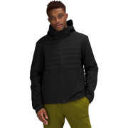 lululemon 丨Down for It All 男士羽绒连帽夹克 LM4AGYS 黑色 M