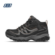SKECHERS 斯凯奇 男士户外徒步鞋秋冬季保暖城市旅游运动鞋防滑耐磨厚底防水登山鞋