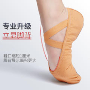 艾舞戈 舞蹈鞋女软底鞋专业芭蕾舞鞋成人驼色形体鞋练功鞋儿童女童跳舞鞋