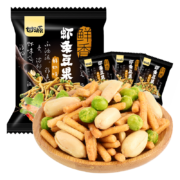 plus会员:甘源坚果炒货 鲜虾味虾条豆果285g