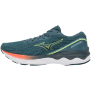 MIZUNO 美津浓 WAVE SKYRISE3  跑步鞋 81青灰色/柠檬绿 44码 285mm