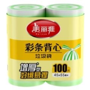 6.9包邮 美丽雅背心垃圾袋加厚100只