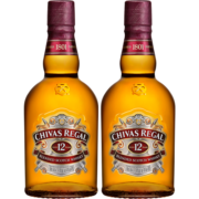 芝华士（Chivas Regal)12年 苏格兰调和型 威士忌 进口洋酒 500ml*2瓶装