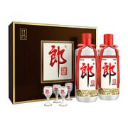 LANGJIU 郎酒 郎牌郎酒双瓶礼盒 53度酱香型白酒 500mlx2瓶