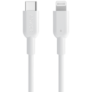 ANKER安克 MFi认证苹果数据线 快充充电线 20W/30W充电器Type-C转Lighting 1.8m白