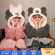 GUKOO 果壳 珊瑚绒睡衣女