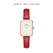 PLUS会员：DanielWellington 丹尼尔惠灵顿 时尚复古小方表皮带女士腕表手表 DW00100454