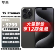 Apple 苹果 iPhone 15 Pro Max 黑色钛金属 256GB