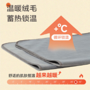 罗莱家纺 法兰绒A类可水洗加厚保暖床垫子灰色90*200cm