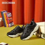 斯凯奇（Skechers）女士老爹鞋厚底增高熊猫鞋休闲鞋