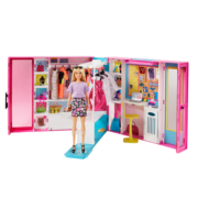 芭比(Barbie)女孩礼物芭比娃娃换装娃娃小公主搭配培养时尚玩具-新梦幻衣橱GBK10