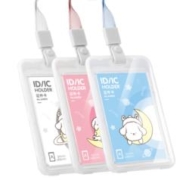 deli 得力 证件透明卡套