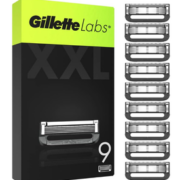 单件0税！GilletteLabs 吉列 极光净澈 男士剃须刀替换刀片 9件装（适配极光/热感系列）直邮含税到手248.58元