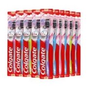 88VIP会员：Colgate 高露洁 纤柔软毛含备长炭牙刷家庭装家用套装清洁呵护牙龈5支*2包