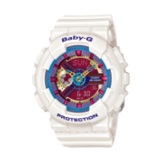 卡西欧（CASIO）手表 BABY-G 少女时代潮流炫彩运动双显防水电子手表 BA-112-7ADR