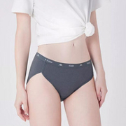 Kappa 23秋冬新品 女士50S螺纹棉抗菌串标三角内裤3条装 KP3K15