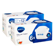 再降价，88vip：BRITA 碧然德 Maxtra 滤水壶滤芯 12枚装