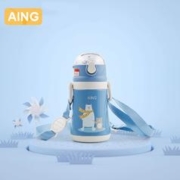 AING爱音儿童保温杯宝宝水杯婴儿学饮吸管杯