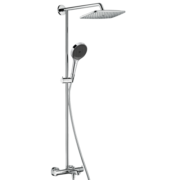 汉斯格雅（Hansgrohe） 双飞雨淋浴恒温花洒大顶喷浴缸水龙头花洒套装 26777007S境雨镀铬手持