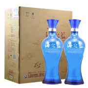 YANGHE 洋河 海之蓝 520ml52%vol蓝色经典 旗舰版 浓香型白酒 单瓶装