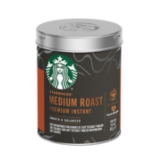 【进口】星巴克中度烘焙即溶免煮美式精品黑咖啡可冲40杯90g*1罐