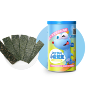 小鹿蓝蓝_黑芝麻海苔夹心脆 儿童零食宝宝海苔酥脆口感罐装即食 40g