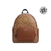 COACH 蔻驰 Court系列经典老花拉链双肩包