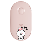 罗技（Logitech）LOGITECH PEBBLE无线蓝牙鼠标  静音鼠标 LINE FRIENDS系列-可妮兔