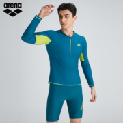 arena阿瑞娜运动长袖上衣防晒冲浪半拉链质感时尚运动宽松男上衣