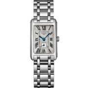 浪琴（LONGINES）瑞士手表 黛绰维纳系列 石英钢带女表 L52554716 官方正品