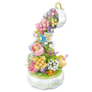 20点开始：森宝积木 611050 花颜茶语 积木花音乐盒