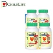 20点、plus会员：ChildLife 爆珠小金珠dha 儿童深海鳕鱼油进口 90粒/瓶*4【组合】