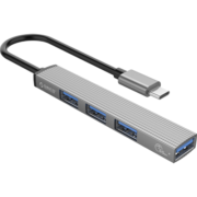 奥睿科（ORICO）拓展坞type-c转USB3.0分线器扩展4口HUB集线器转换器 笔记本电脑铝合金转接头AH-13