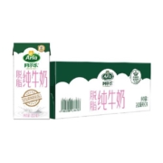 【进口】Arla阿尔乐脱脂纯牛奶200ml*24盒3.6g蛋白高钙儿童早餐奶