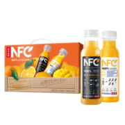 农夫山泉 100%NFC果汁饮料 300ml*12瓶（6瓶橙汁+6瓶芒果混合汁）缤纷礼盒