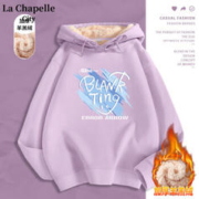 La Chapelle City 拉夏贝尔 女士羊羔绒连帽卫衣外套