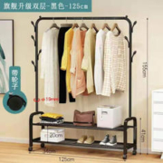 落地衣帽架 旗舰升级双层-黑