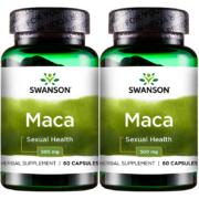 斯旺森Swanson秘鲁玛卡玛咖胶囊500mg*60粒/瓶*2
