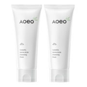 AOEO 山茶花氨基酸洗面奶女控油护肤品毛孔补水保湿洁面乳男 100g*2