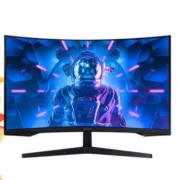 PLUS会员：SAMSUNG 三星 C32G55T 32英寸VA电竞显示器 2K 144Hz 1ms