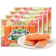 客唻美 蟹味棒即食蟹柳肉棒90g*4包低脂轻食寿司煎蛋火锅烧烤搭档