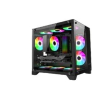 POWER STATION 动力火车 海景房 Mini MATX机箱黑色